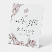 Elegant Floral Cherry Blossom Wedding Cards & Gift