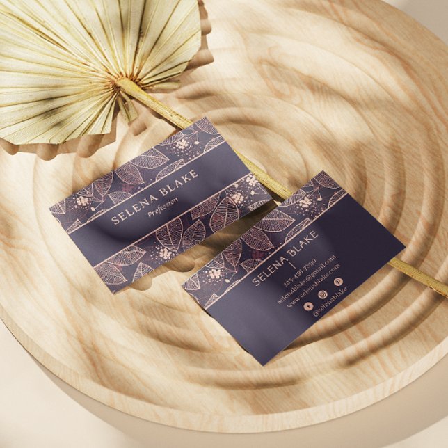 Elegant Floral | Chic & Modern Minimalist Business Card (Creator Uploaded)