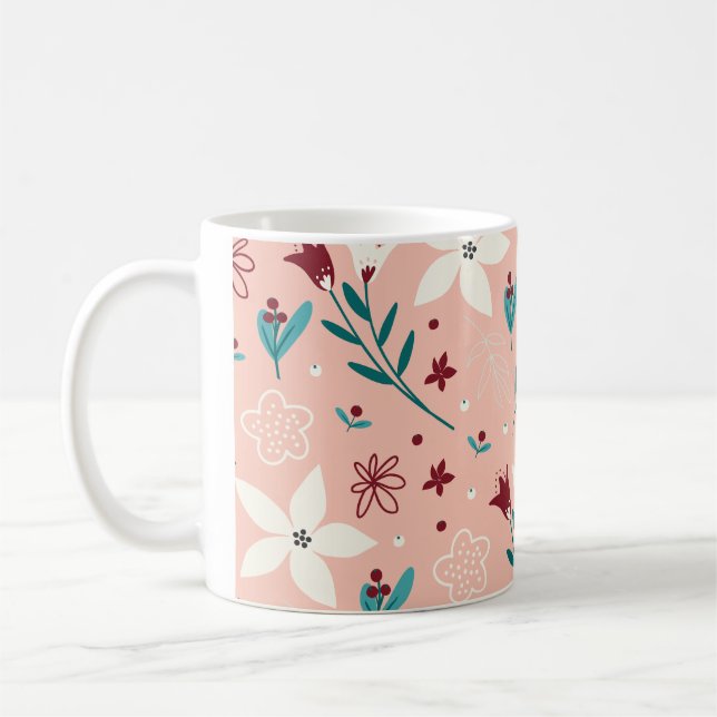 Elegant Floral Classic  Mug (Left)