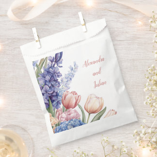 Elegant floral cluster favour bags