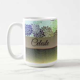 Elegant Floral Customised Coffee Mug