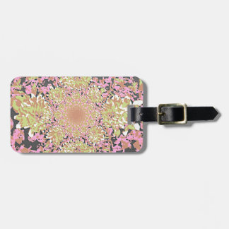 Elegant Floral Dahlia Flower Pattern Luggage Tag
