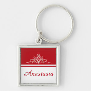 Elegant floral design key ring