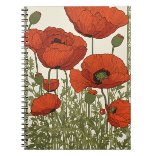 Elegant floral design  notebook