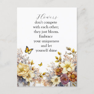 Elegant Floral Design Postcard