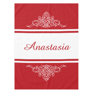 Elegant floral design tablecloth