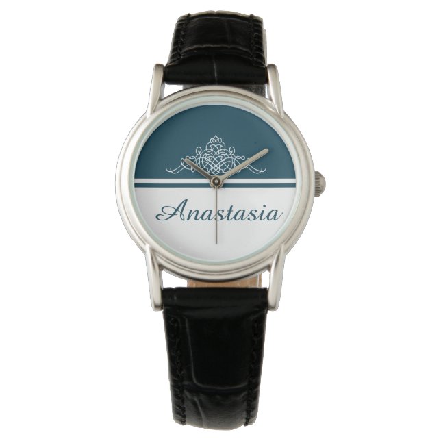 Elegant floral design watch (Front)