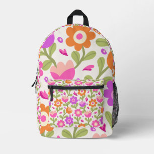 Elegant Floral Designs – Beautiful & Customisable Printed Backpack