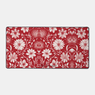 Elegant Floral Desk Mat