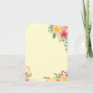 Elegant Floral Dual Name Bridal Shower Invitation