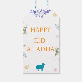 Elegant Floral Eid al-Adha Gift Tags