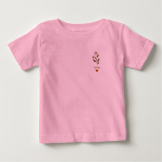 Elegant Floral Embroidered Sweatshirt – Minimalist Baby T-Shirt