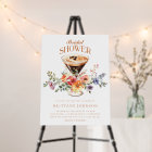 Elegant Floral Espresso Martini Bridal Shower