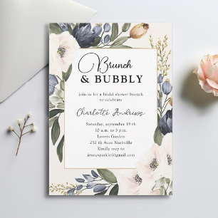 Elegant, Floral, Eukalyptus-Brautparty Invitation