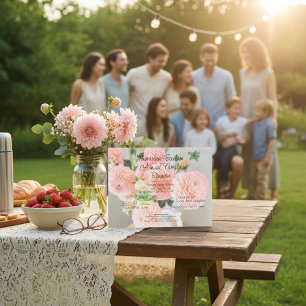 Elegant Floral Family Reunion Invitation Postcard