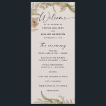 Elegant Floral & Fern Wedding | Botanical Garden Programme<br><div class="desc">Celebrate your big day with this elegant botanical wedding program, featuring soft watercolor ferns, delicate greenery, and neutral florals. The minimalist design combines clean typography with natural accents, creating a timeless piece that guides guests through your ceremony and reception. The front highlights the wedding details and ceremony order, while the...</div>