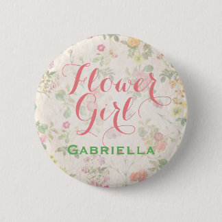 Elegant Floral Flower Girl Pin Reception | Shower
