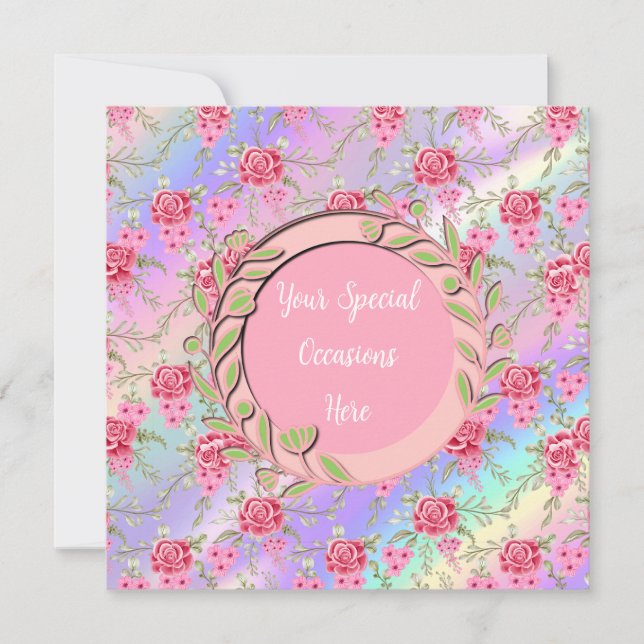 Elegant Floral Frame: for Every Occasion Invitation (Front)