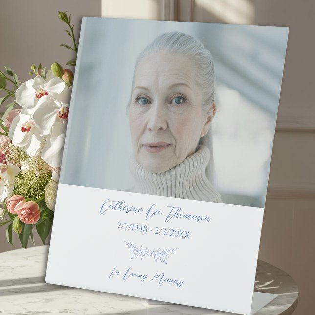 Elegant Floral Funeral Pedestal Sign (Elegant Floral Funeral Pedestal Sign
)