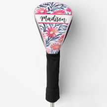 Elegant Floral Golf Head Cover: Protect Your Club