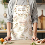 Elegant Floral Hair Stylist Apron<br><div class="desc">This elegant design features a soft vintage floral pattern paired with a refined ornamental frame, creating a timeless and feminine aesthetic. Delicate blush roses, subtle greenery, and classic botanical details give the design a romantic, boutique-inspired look that feels both professional and stylish. The soft neutral palette and elegant typography make...</div>