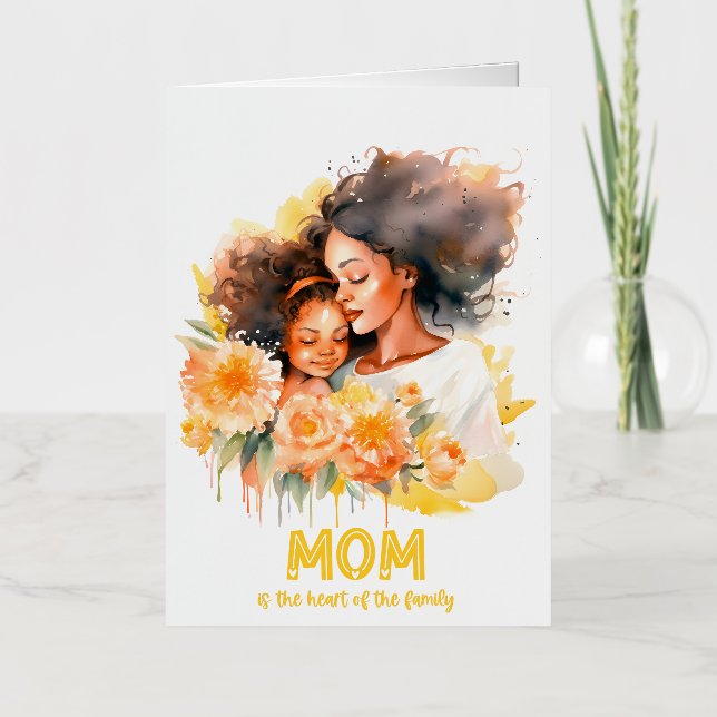  Elegant Floral Happy Mother’s Day Foil Greeting Card (Front)