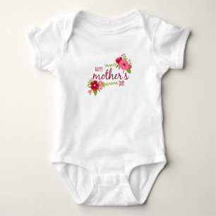 Elegant Floral Happy Mother's Day   Bodysuit