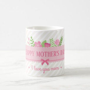 Elegant Floral Happy Mother's Day   Coffee Mug