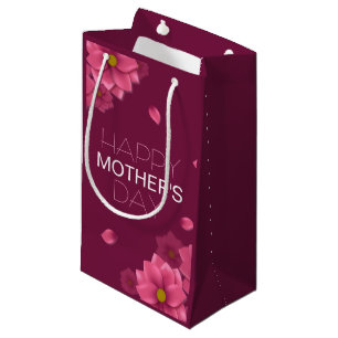 Elegant Floral Happy Mother's Day Gift Bag
