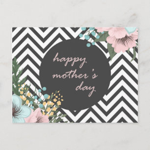 Elegant Floral Happy Mother's Day Postcard