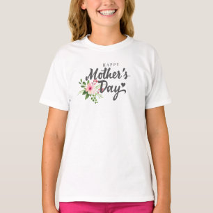 Elegant Floral Happy Mother's Day   Shirt