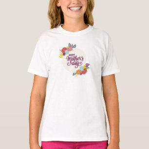 Elegant Floral Happy Mother's Day   Shirt