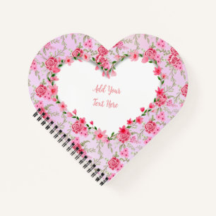 Elegant Floral Heart Frame: for Every Occasion Notebook