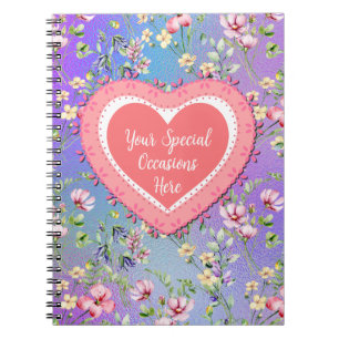 Elegant Floral Heart Frame: for Every Occasion Notebook