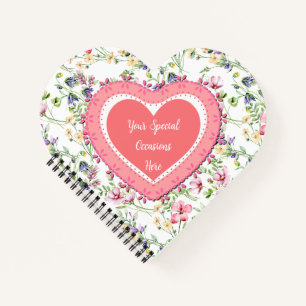 Elegant Floral Heart Frame: for Every Occasion Notebook