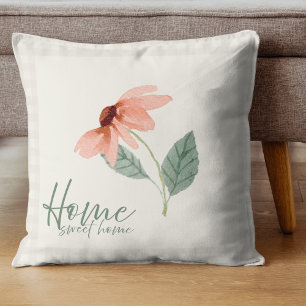 Elegant Floral Home Outdoor Throw Pillow