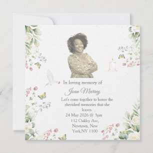 Elegant Floral In Loving Memory