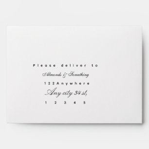 Elegant Floral Inner Envelope