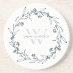 Elegant Floral Laurel Wreath Monogram Wedding<br><div class="desc">If you need any further customisation please feel free to message me on yellowfebstudio@gmail.com.</div>