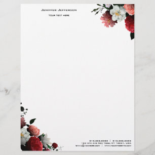 Elegant floral Letterhead