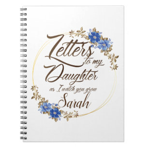 Elegant Floral Letters chic design Notebook