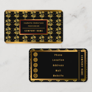 Elegant Floral Luxury Modern Collection Business Card