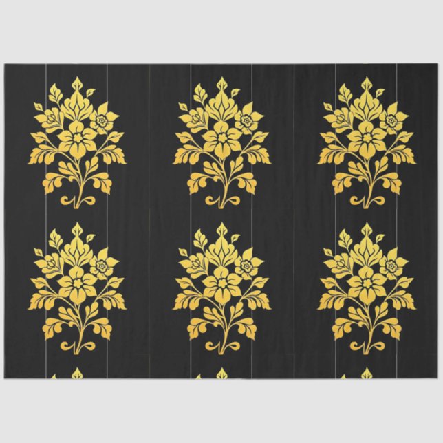 Elegant Floral Luxury Popular Collection Tissue Paper (Front)