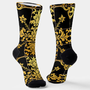 Elegant Floral Luxury Trendy Collection Socks