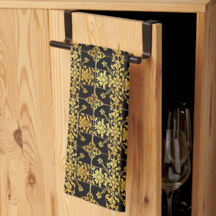 Elegant Floral Luxury Trendy Collection Tea Towel