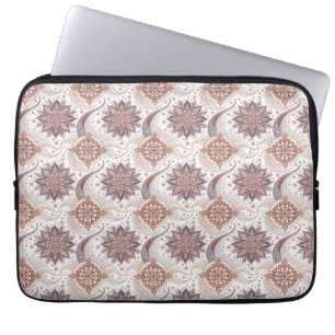 Elegant Floral Mandala Spiritual Design Pattern Laptop Sleeve