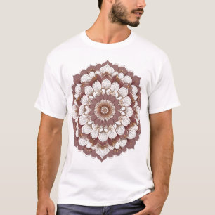 Elegant Floral Mandala T-Shirt
