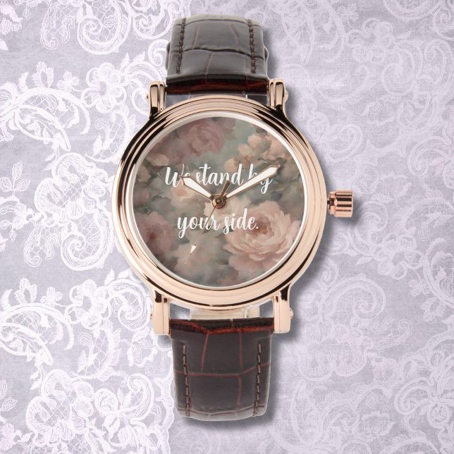 Elegant Floral Memorial Gift for Grieving Mother Watch (Elegant Floral Memorial Gift for Grieving Mother)
