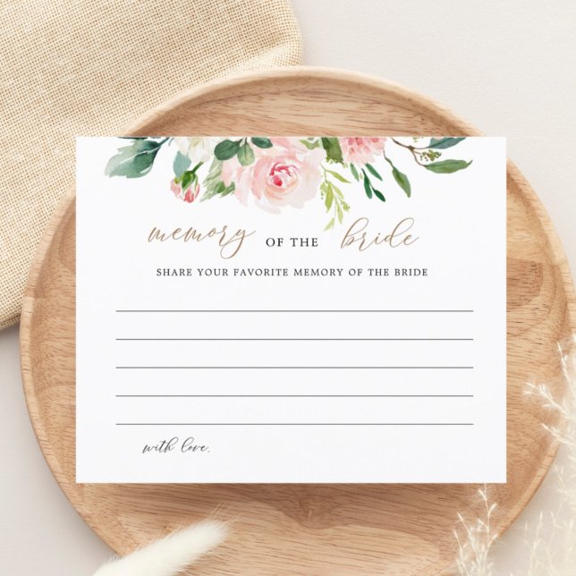 Elegant Floral Memory Of The Bride Cards (Creator Uploaded)