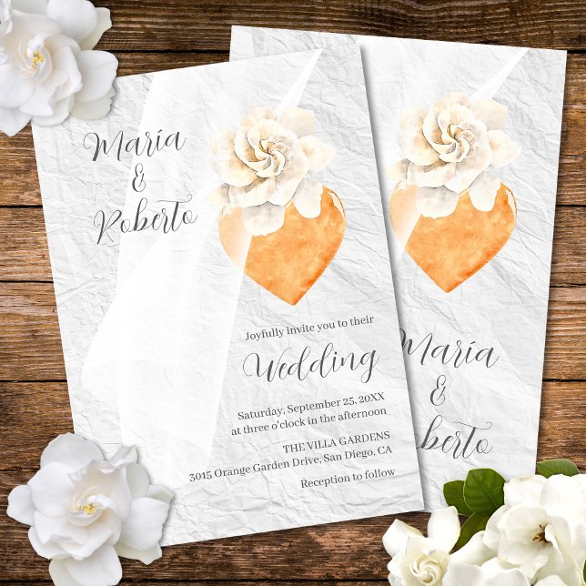 Elegant Floral Milagros Heart Mexican Wedding Invitation (Creator Uploaded)